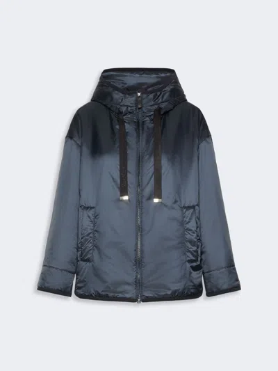 Max Mara Veste Rembourrée Surdimensionnée En Toile Déperlante In Blue