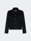 Max Mara Long-sleeved Casual Jacket In Blue