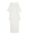 Max Mara Embellished-neckline Maxi Bridal Dress In White