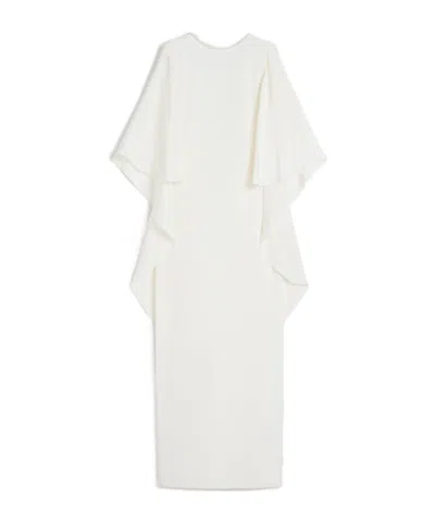 Max Mara Vestido De Crepé De China De Seda Pura In White