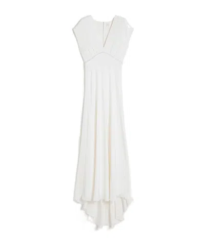 Max Mara Vestido De Crepé De China Grueso