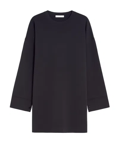 Max Mara Vestido De Punto De Viscosa In Black