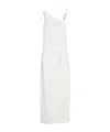 Max Mara Vestido De Un Solo Hombro En Cady In White