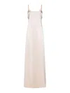 Max Mara Baden Satin Sleeveless Flared Midi Dress