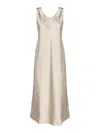 Max Mara Banjo Midi Dress In Beige