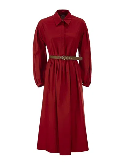 Max Mara Mstmarmo Red Cotton Sat