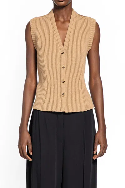 Max Mara Vests In Sand