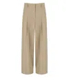 Max Mara Vettura Beige Pants In Neutral