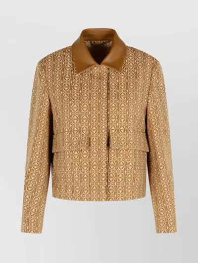 MAX MARA 'VIBORG' COTTON JACQUARD JACKET