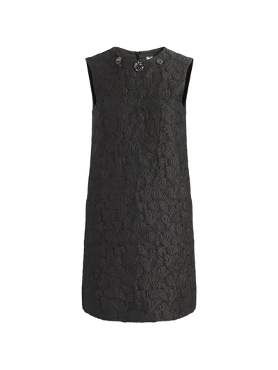 Max Mara Vicolo Crystal-embellished Mini Dress In Green