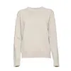 Max Mara Viglio Cashmere Sweater In Beige In Gray