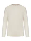 Max Mara Crewneck Long-sleeved Jumper In Nude & Neutrals