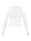 Max Mara Vik Cold Shoulder Sweater In White