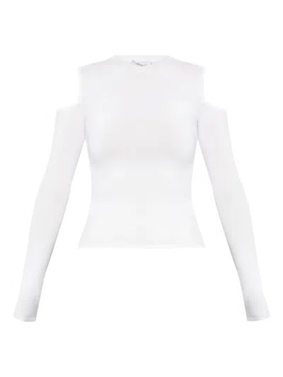 MAX MARA VIK COLD-SHOULDER LONG-SLEEVE TOP