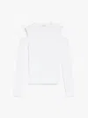 Max Mara Vik Cold Shoulder Sweater In White