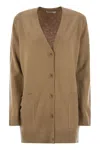 Max Mara Villar Cardigan In Brown