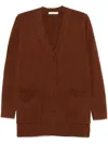 Max Mara Villar Cardigan In Brown