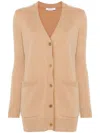 Max Mara Villar 1951 Embroidered Cardigan In Neutrals