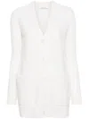 Max Mara Wool And Cashmere Blend Cardigan In Weiss