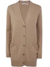 Max Mara Villar Cardigan In Beige