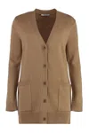 Max Mara Villar Cardigan In Brown
