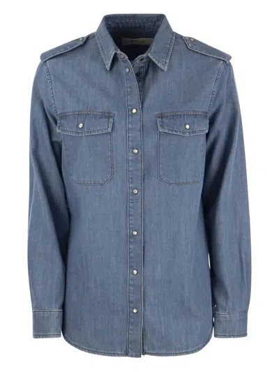 Max Mara Vincita Shirt In 002 Medio Pulito
