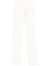 Max Mara Tailored Straight Leg Trousers With Belt Loops In White