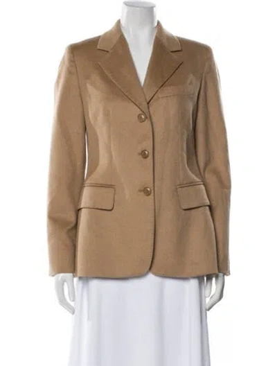 Pre-owned Max Mara Vintage Camel Hair Blazer In Neutral