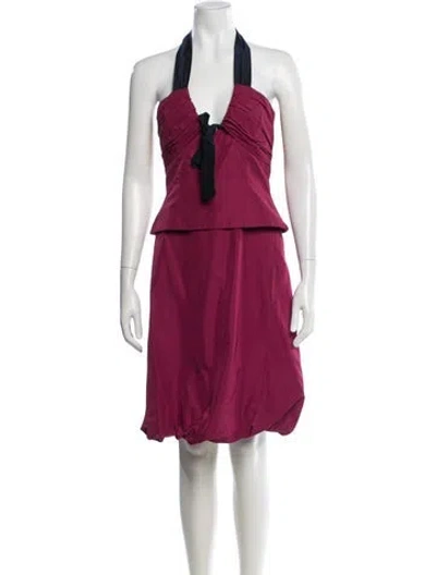 Pre-owned Max Mara Vintage Knee-length Dress In Pink