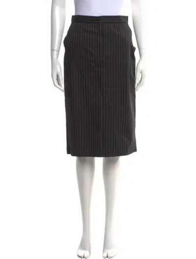 Pre-owned Max Mara Vintage Knee-length Skirt In Black