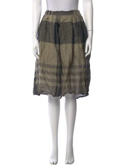 Pre-owned Max Mara Vintage Knee-length Skirt In Green