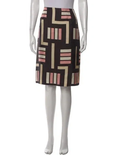 Pre-owned Max Mara Vintage Midi Length Skirt In Black