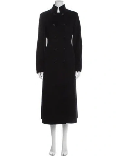 Pre-owned Max Mara Vintage Virgin Wool Coat In Gray