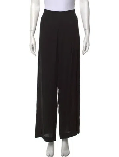 Pre-owned Max Mara Vintage Wide Leg Pants In Black