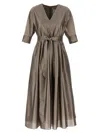 Max Mara 'viola' Dress In Gray