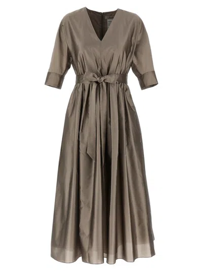 Max Mara 'viola' Dress In Gray