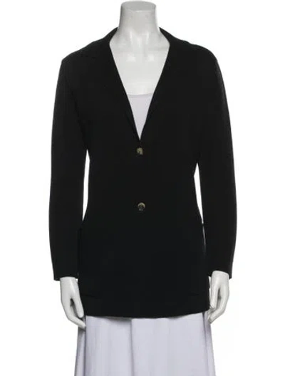 Pre-owned Max Mara Virgin Wool Blazer In Black