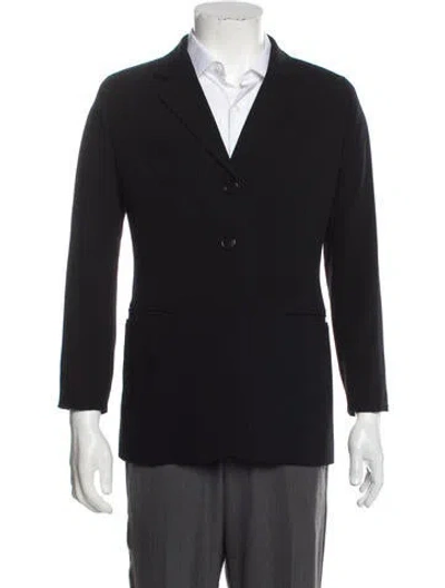 Pre-owned Max Mara Virgin Wool Blazer In Black