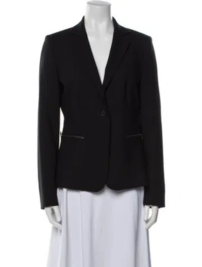 Pre-owned Max Mara Virgin Wool Blazer In Black