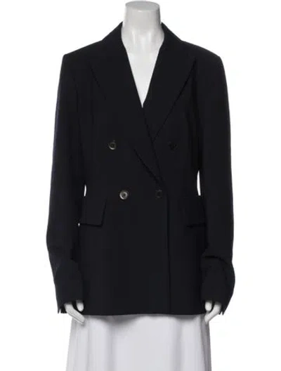 Pre-owned Max Mara Virgin Wool Blazer In Black