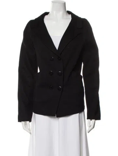 Pre-owned Max Mara Virgin Wool Blazer In Black