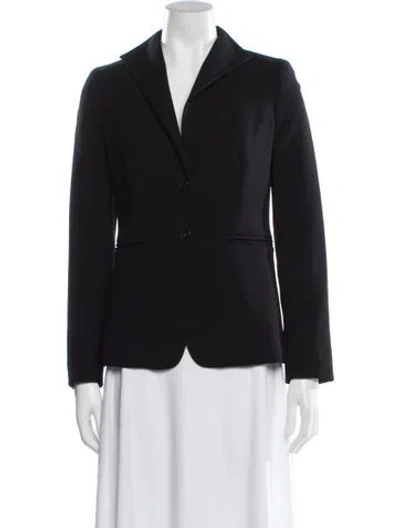 Pre-owned Max Mara Virgin Wool Blazer In Black