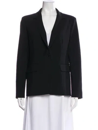 Pre-owned Max Mara Virgin Wool Blazer In Black