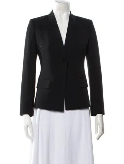 Pre-owned Max Mara Virgin Wool Blazer In Black