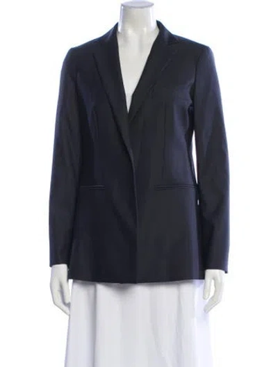 Pre-owned Max Mara Virgin Wool Blazer In Black