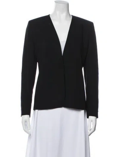 Pre-owned Max Mara Virgin Wool Blazer In Black