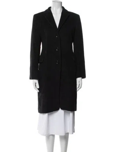 Pre-owned Max Mara Virgin Wool Blazer In Black