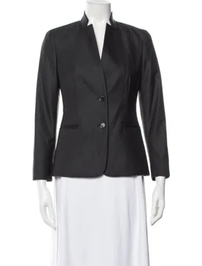Pre-owned Max Mara Virgin Wool Blazer In Black
