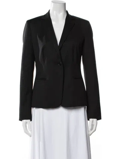 Pre-owned Max Mara Virgin Wool Blazer In Black