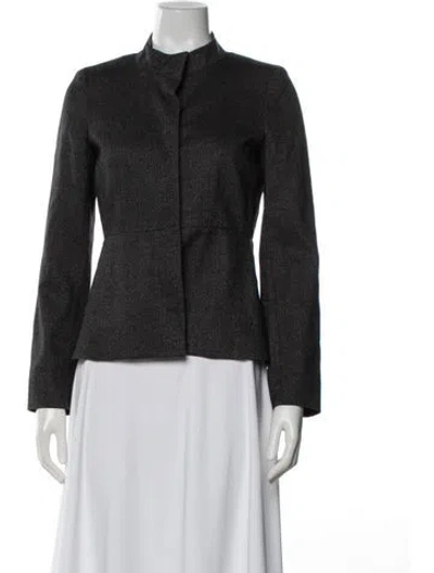 Pre-owned Max Mara Virgin Wool Blazer In Black